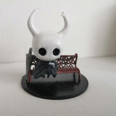 Picture of print of Hollow Knight: The Knight on Bench