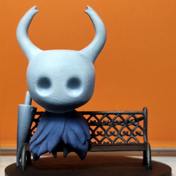 Hollow Knight: The Knight on Bench