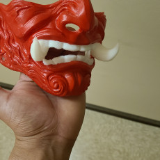 Picture of print of Samurai - inspired mask