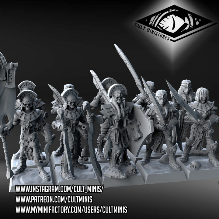 Fichiers 3D de Cultmini pour des Gdt 720X720-mummy-warriors-heavy-regiment-thumbnail