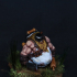 Dwarven Warrior Chef Miniature - pre-supported print image