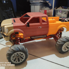 Picture of print of 1/10 Typical Pickup Body for MyRCCar MTC Chassis with Rigid Axles or Independent Suspension System