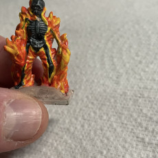 Picture of print of Flaming Skeleton (SUPPORTLESS)