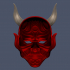 Devil Mask - Hannya Mask - Samurai Mask - Satan mask for cosplay image
