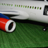 Airliner toy set inspired by Airbus A318 print image