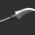 cimitar Knife Weapon 3D print model image