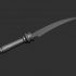 cimitar Knife Weapon 3D print model image