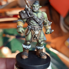 Picture of print of Nadug- Half Orc Warrior- 32mm - DnD -