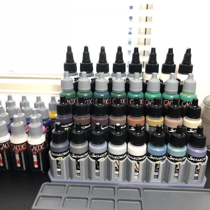 Storage rack system for Hobby paints