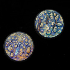 Picture of print of SAND SHORE 6 x Round Bases 25/28/30/32mm - PRESUPPORTED