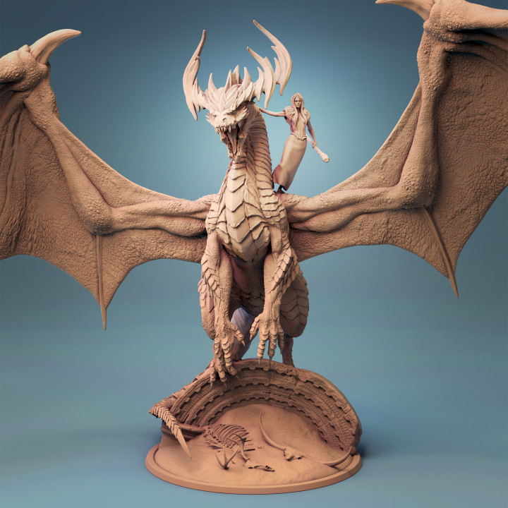 3D Printable Green Dragon by Lord of the Print