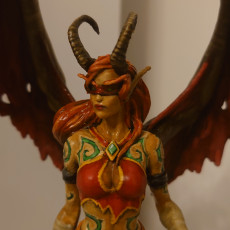 Picture of print of Demon Hunter pre-supported (World of Warcraft, fan art)