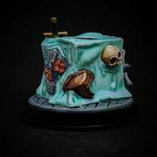 Picture of print of Gelatinous Cube Dice Head