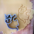 Triceratops shaped cookie cutter image