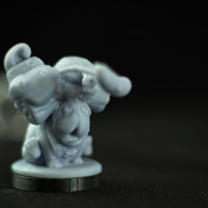 Picture of print of Pug Companion Miniature - pre-supported