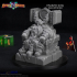 Dwarven King Miniature - pre-supported image