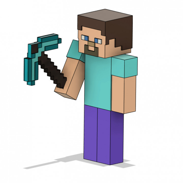 Minecraft steve playermodel, check out my other models for more minecraft r...