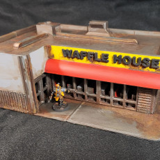 Picture of print of N-Scale Waffle House