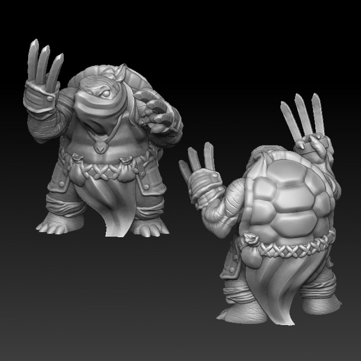 $3.00Turtle warror with battle claws