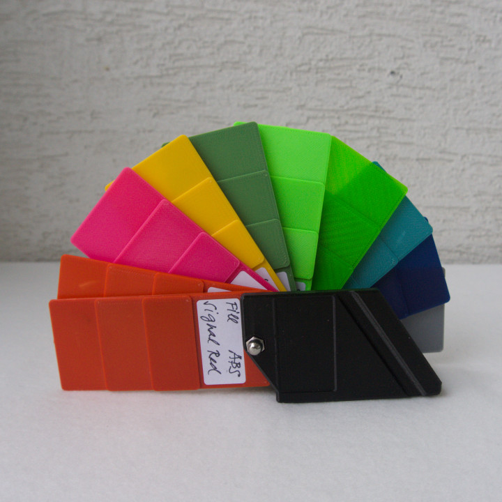 Etui for filament swatches