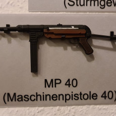 Picture of print of MP40 - German Machine Gun - scale 1/4 This print has been uploaded by SKY 64 Sky
