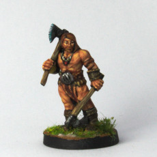 Picture of print of barbarian two ax