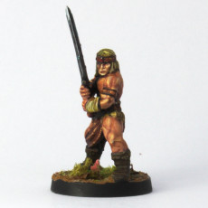 Picture of print of barbarian with sword