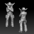 Wild west cowboy gunslinger crossed guns image