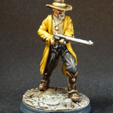 Picture of print of Wild west cowboy with rifle