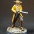 Wild west cowboy with rifle print image
