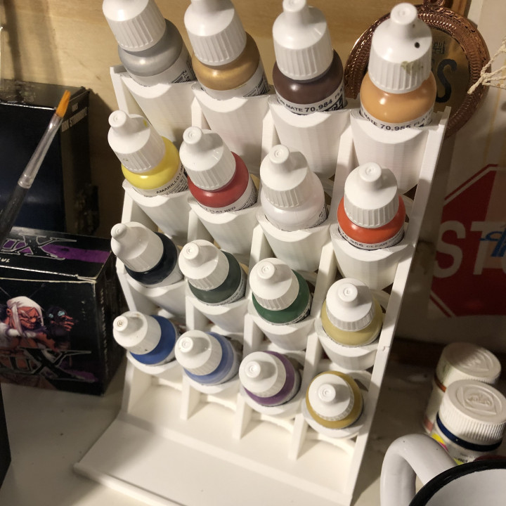 Army Painter / Vallejo modular stackable paint stand (updated)