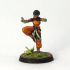 Female battle monk print image