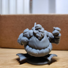 Picture of print of Beach Holiday Dwarf Miniature - pre-supported