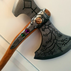 Picture of print of God of war Leviathan Axe