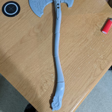 Picture of print of God of war Leviathan Axe