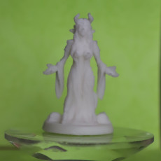 Picture of print of Tiefling Sorceress Type A w/ Modular Hands (Presupported)