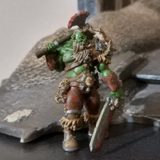 Picture of print of FREE - Orc Barbarian - 32mm scale miniature with supports This print has been uploaded by Lorenzo Penato