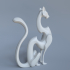 Stilized Cat sculpture image