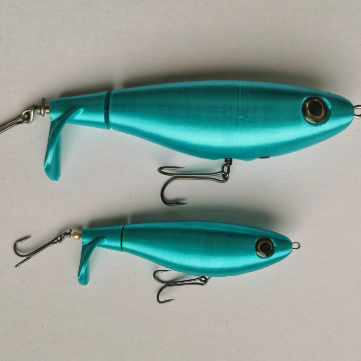3D Printable Whopper Plopper 2 fishing lure (one piece) by Dominik
