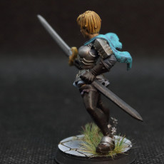 Picture of print of Cleto - Female knight - 32mm - DnD