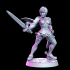 Cleto - Female knight - 32mm - DnD image
