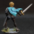 Cleto - Female knight - 32mm - DnD print image