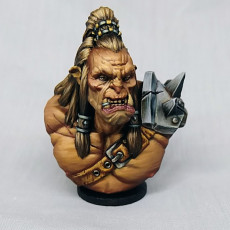 Picture of print of Orc Scarred Bust [Pre-Supported]
