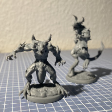 Picture of print of Devils set 3 miniatures 32mm pre-supported
