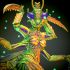 Mantis, insectoid blade dancer 3d print figurine image
