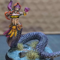 Picture of print of Free Female Naga Dancer + NSFW