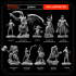 26 miniatures - COMPLETE ENEMIES RPG SET - MASTERS OF DUNGEONS QUEST - Premium Package image