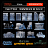 34 miniatures - COMPLETE FURNITURE RPG SET  - MASTERS OF DUNGEONS QUEST - Premium Package image