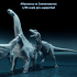 Allosaurus vs Camarasaurus 1-35 scale pre-supported dinosaur image