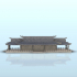 Asian longhouse with columns 7 - Asia Terrain Clash of Katanas Tabletop RPG terrain China Korea WW2 image